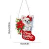 Special Shaped Christmas Puppy Diamond Painting Hanging Ornaments Kit Acrylic Diamond Painting Hanging Decorations for Beginner