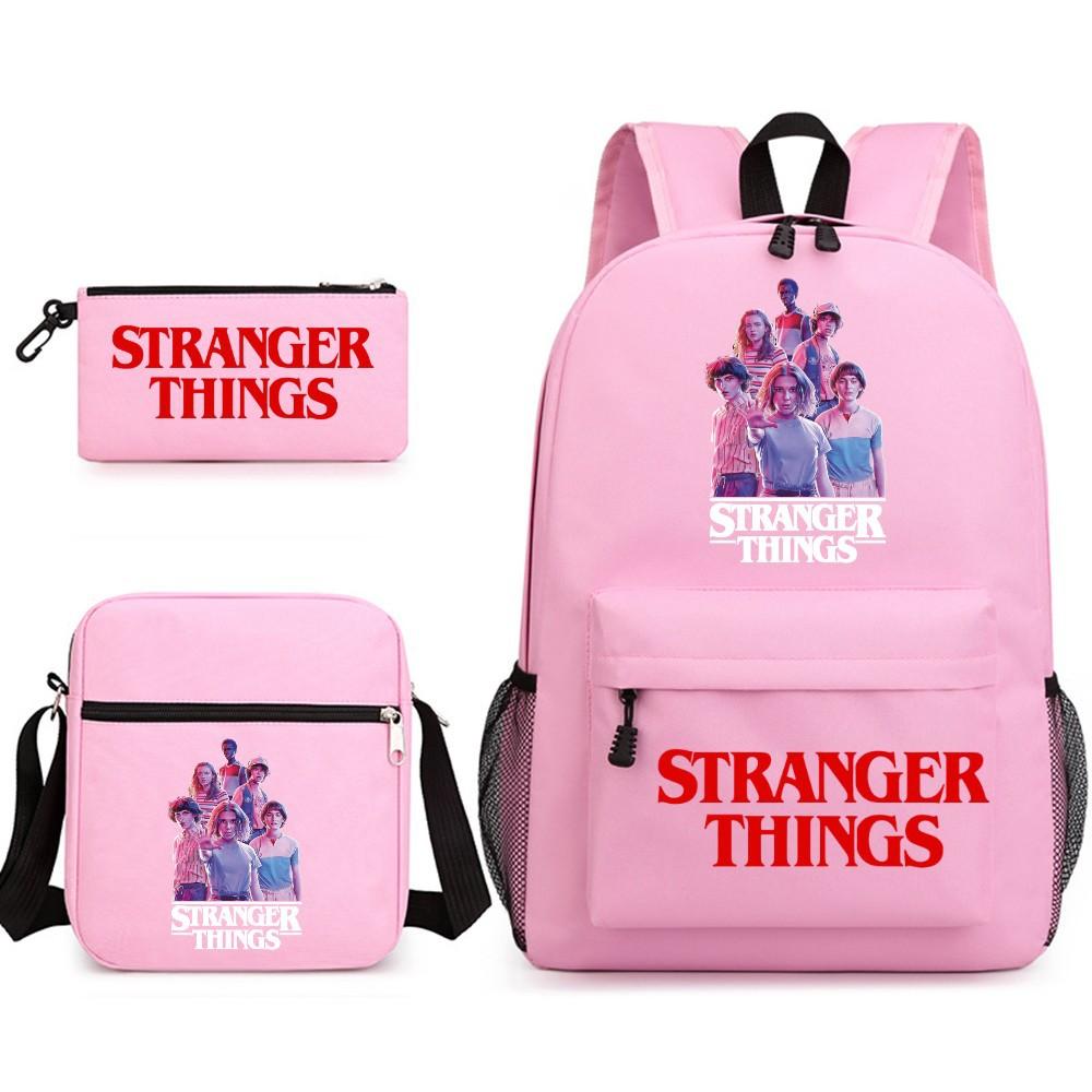 Stranger Things Komiksu apdrukas audekla mugursoma