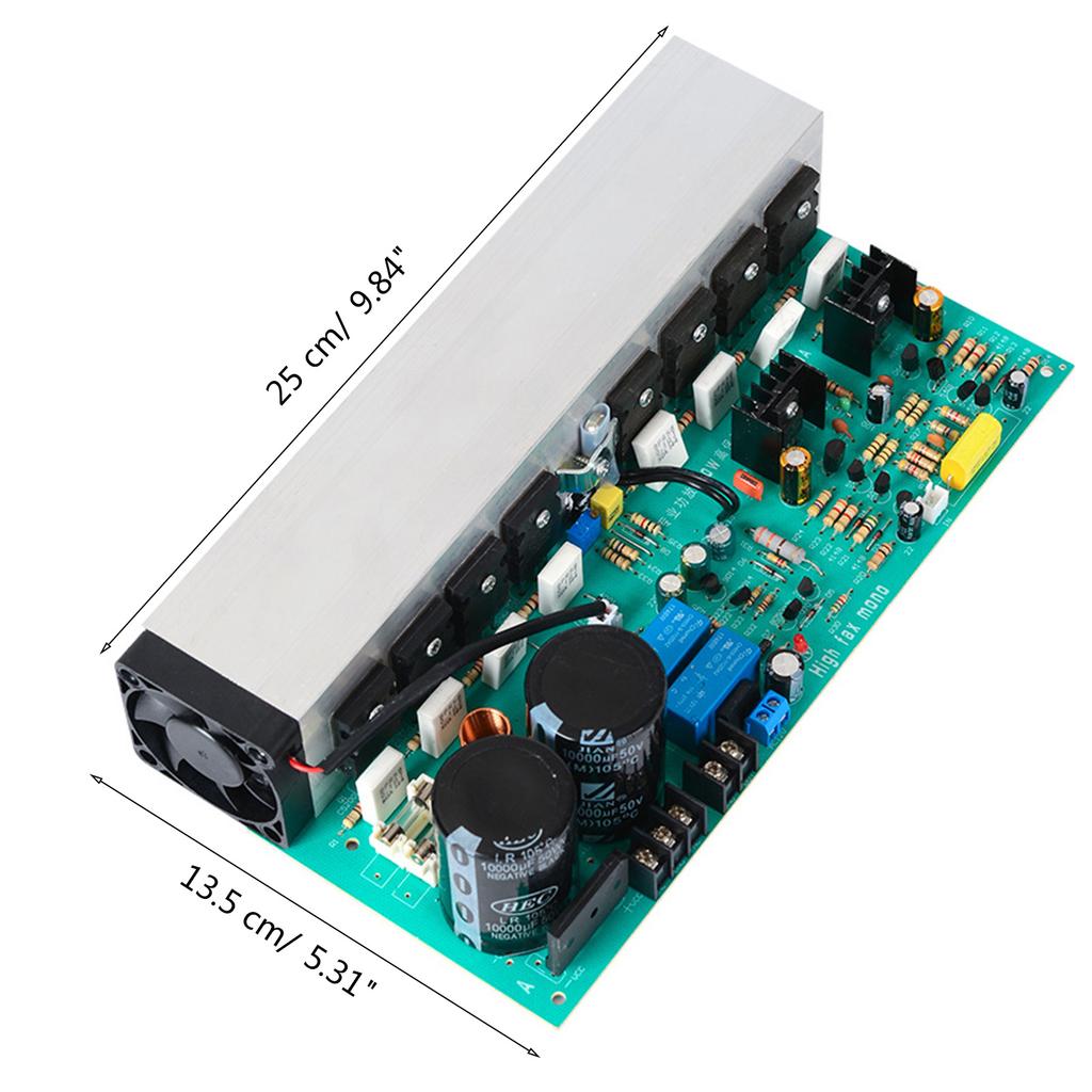 Professional High Power Amplifier Board 800W Mono Dual AC24-45V 2SA1943 2SC5200 Finished Right Left Audio Amp Board