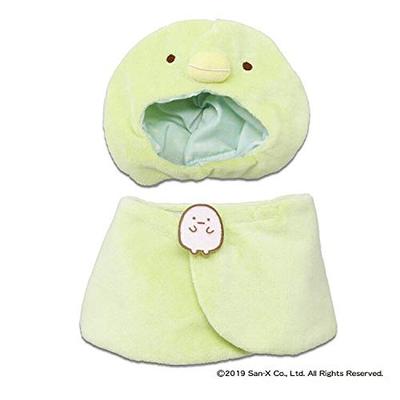 Naitou Design Sumikkogurashi Plush Costumer Penguin? Medium, for Plush Toys Ages 6+, Hood Size: Approx. 14cm Wide