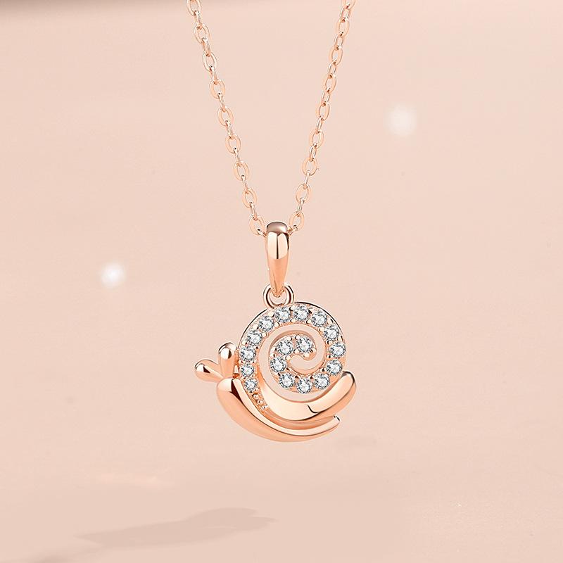 

Танциз S925 стерлингового серебра Роскошное индивидуальное ожерелье с подвеской женское классическое ожерелье прилива розового золота