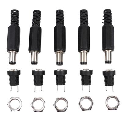 5 Satz Stecker Buchse Einbaumontage DC 12V Stromanschlüsse