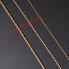 5 Meter/lot 0.6mm/0.8mm/1mm/1.2mm Stainless Steel Tiny Gold Color Cable Chains for Diy Jewelry Making Wholesale Bulk Chain