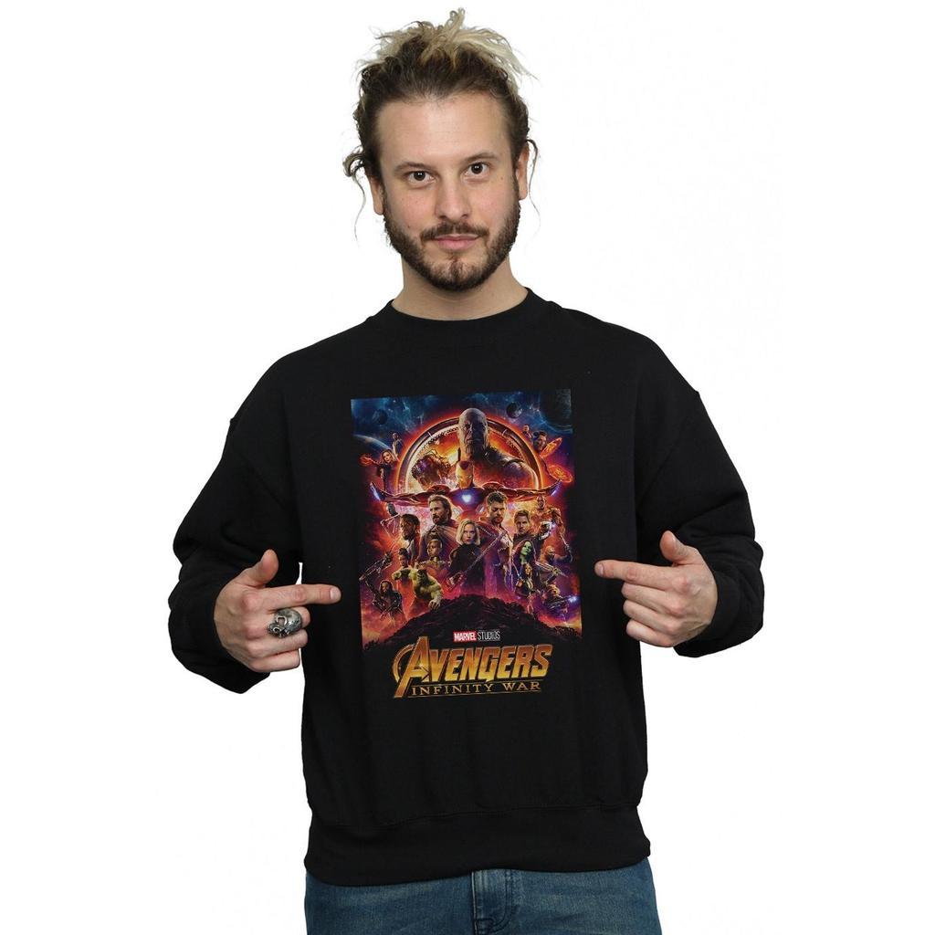 Marvel Mens Avengers Infinity War Poster Sweatshirt