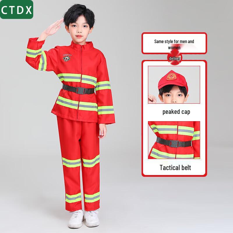 Kids  Firefighter Role Play Costume Set
