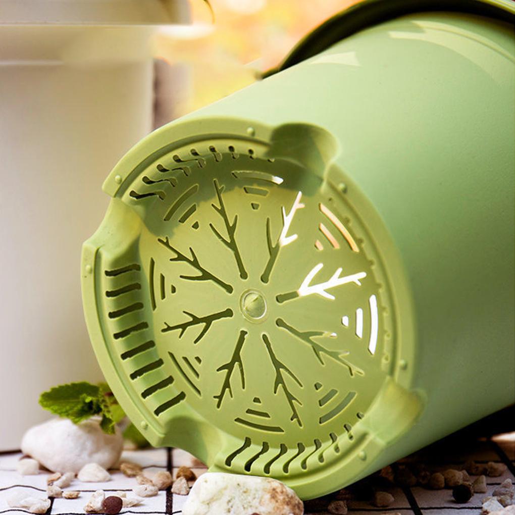 Plastic Roots Control Pot Rose Garden Nursery Green Plant Breathable Thickened Planter Drainage Holes Gardening