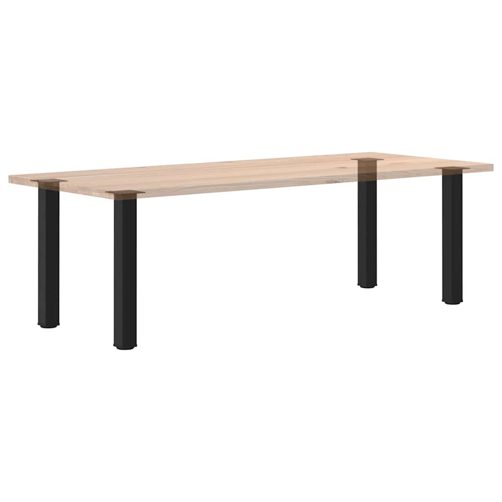 Vidaxl Nogi Do Stolika Kawowego, 4 Szt., Czarne, 72-74 Cm, Stal