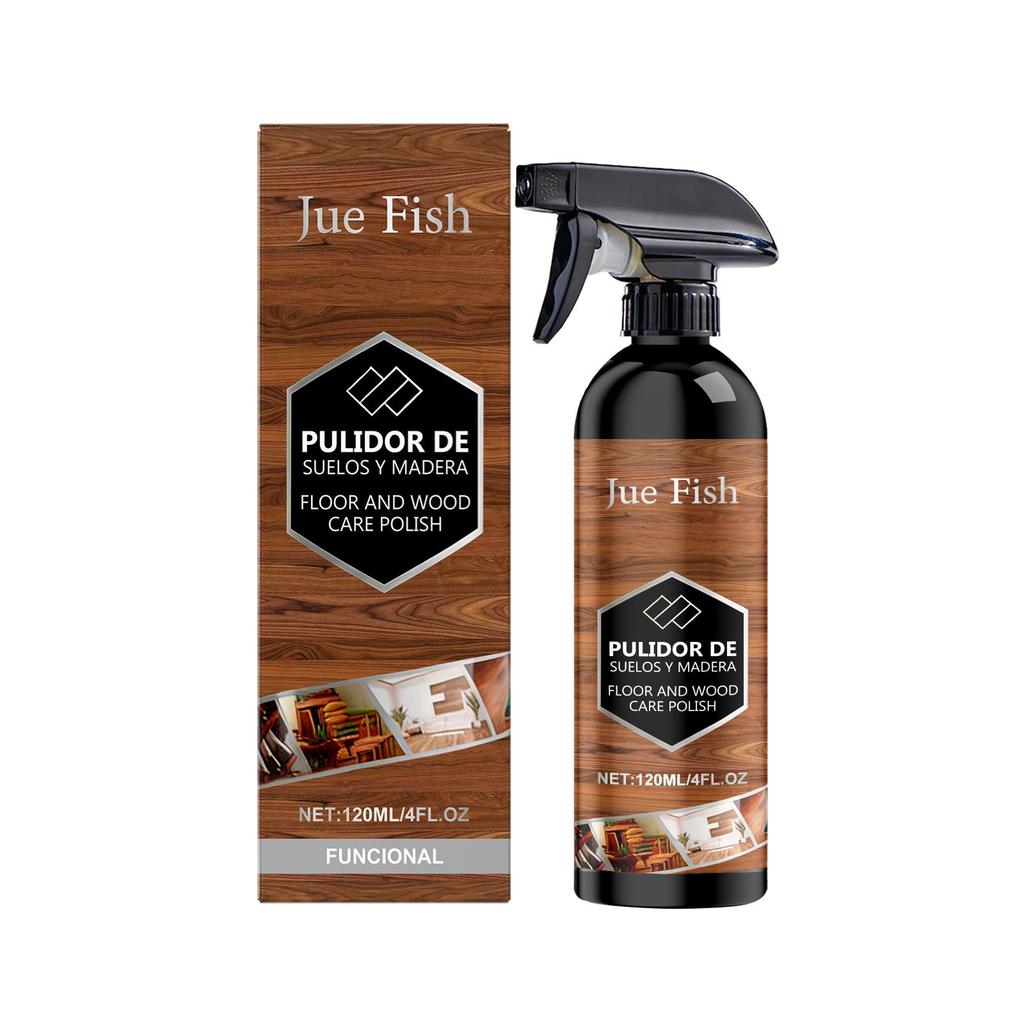 Jue Fish Holzbodenseife Pflegemittel tägliche Reinigung zur Entfernung von Oberflächenschmutz, spezielle Reinigungsflüssigkeit für die Pflege von Massivholzböden im Haushalt 120ml