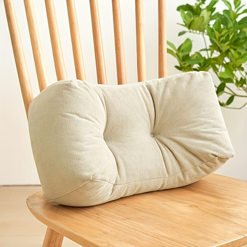 1pc Lumbar Pillow Ergonomic Lumbar Pillow Student Waist Pillow Cushion Chair Backrest Pillow Napping Pillow for Office Sleeping
