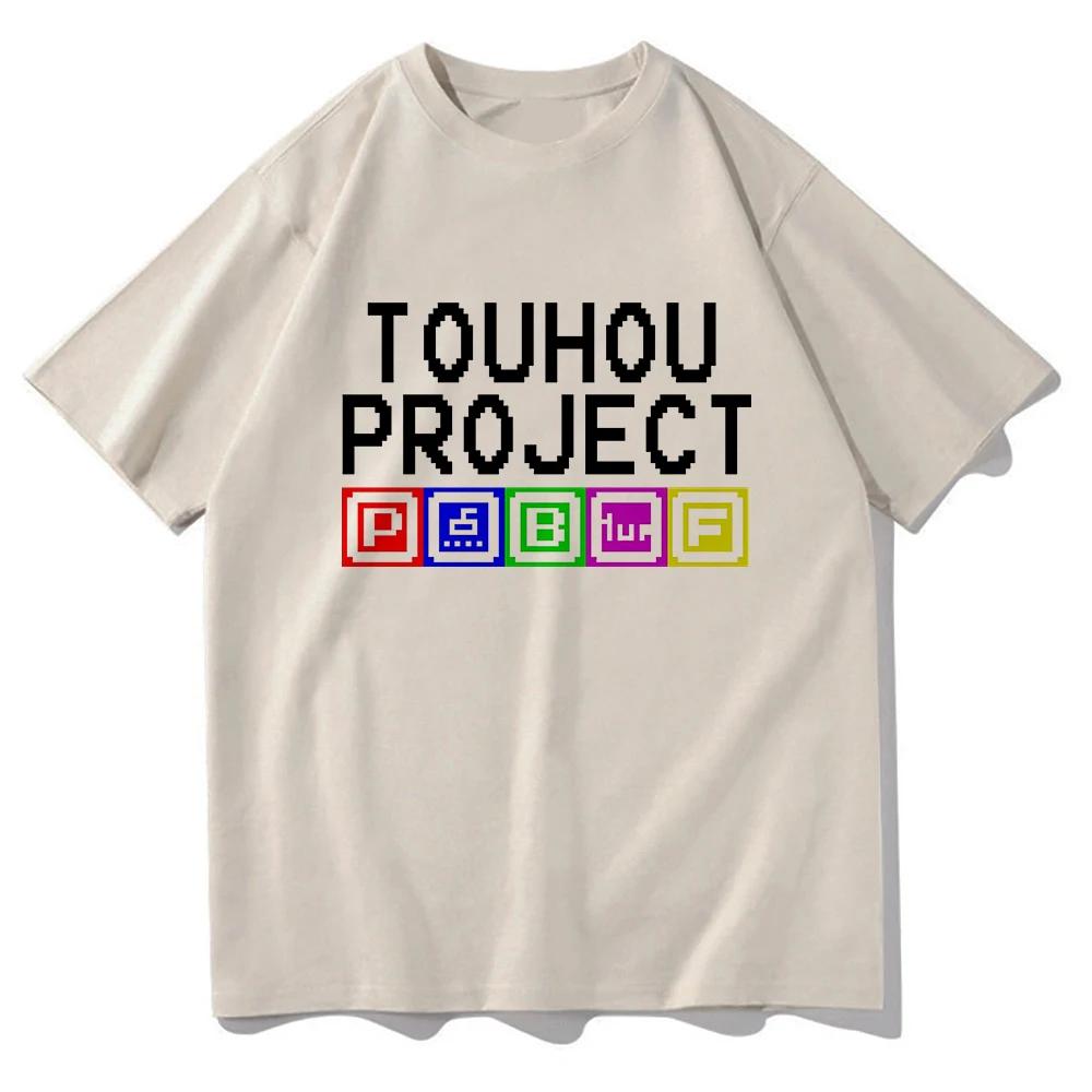Anime TouHou Project Welcome Hell Tshirt 2025 women Clothing Harajuku Clothes Summer Tops Unisex Graphic T Shirts
