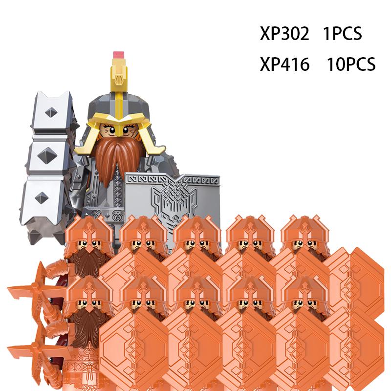 Soldados Élficos Medievais de Rohan Guarda Exército lotr Figuras de Ação Mini Blocos Boneca Montar Blocos de Construção MOC DIY Brinquedos para presentes de criança