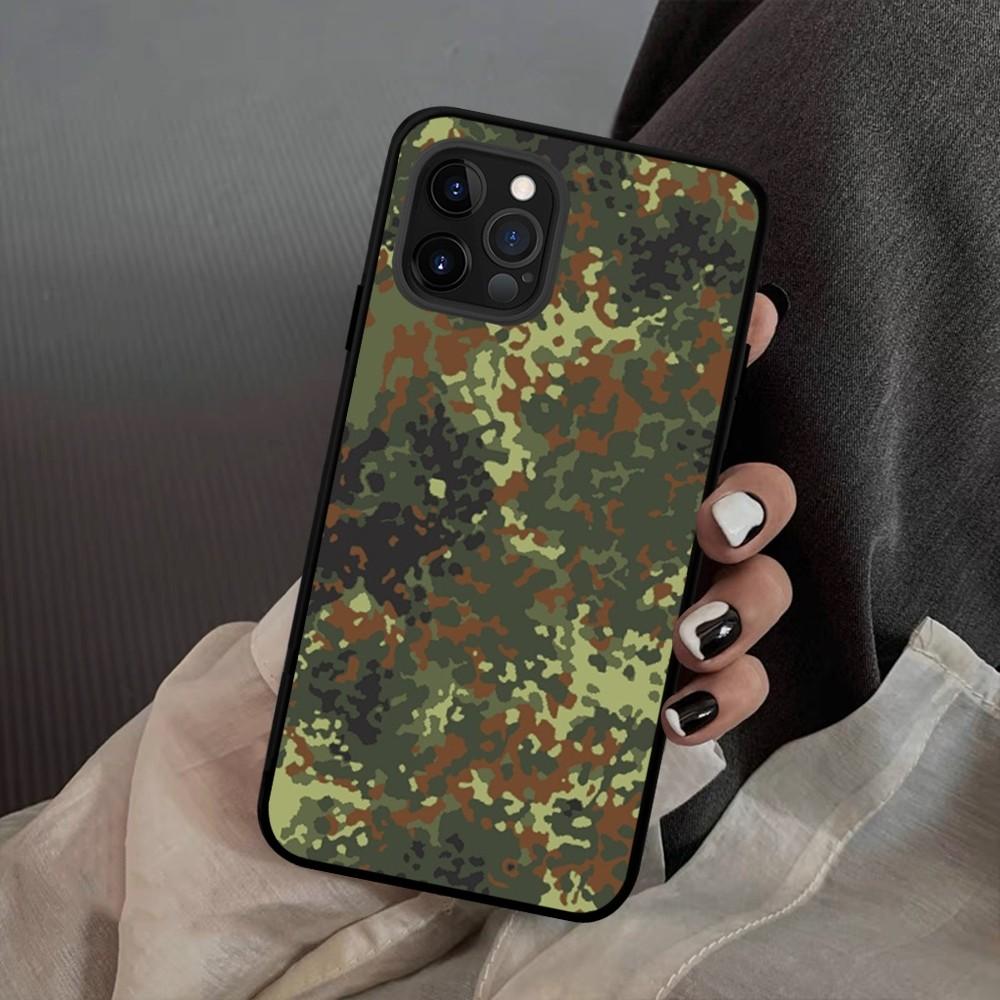 Camouflage Camo Military Army Phone Case Silicone Soft For 15 iphone 14 13 12 11 Pro Mini XS MAX 8 7 6 Plus X 2020 XR Shell