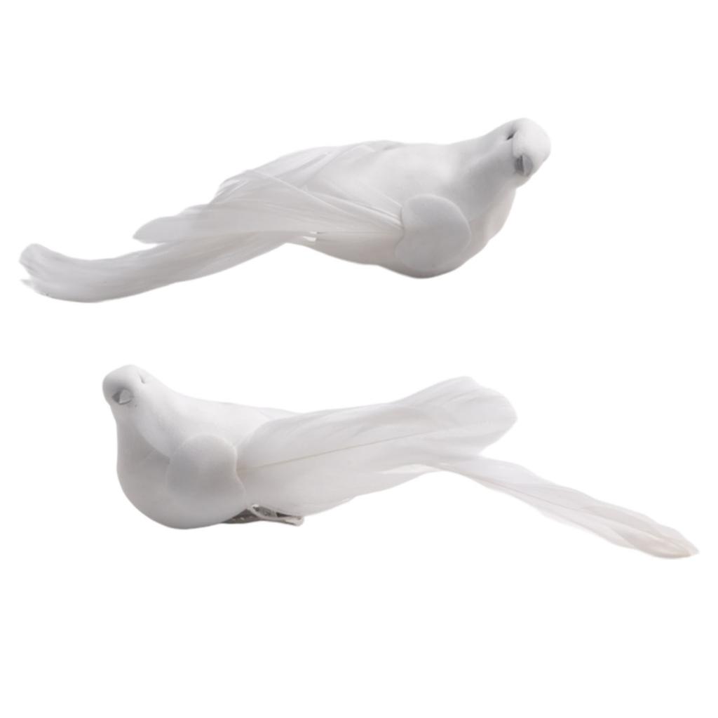 Bird Artificial Doves Indoors Outdoors Lover Ornament