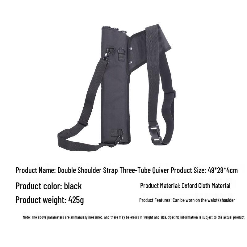 Longchan Camouflage Double Shoulder Strap Three-Tube Archery Quiver