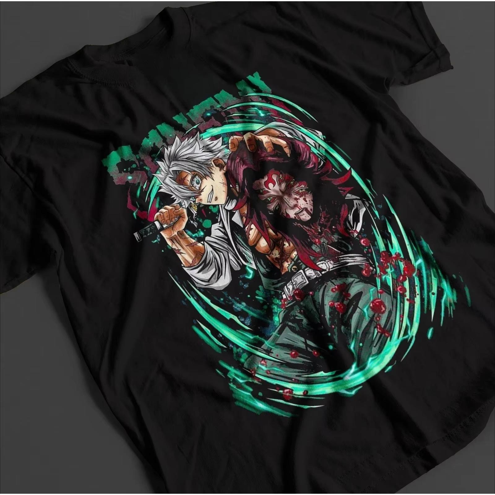 

2026 Undead Kawakami Shinya Tshirt Demon Slayer Anime Black Death Mou Tshirt Y2K Casual Daily Tshirt S