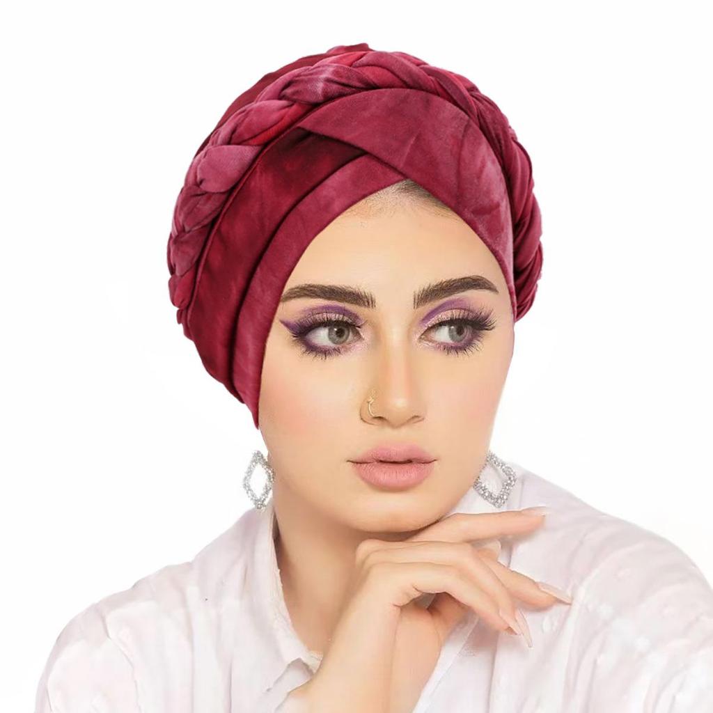 Muslimische Frauen Zopf Hijab Turban Chemo Stretch Mütze Kopftuch Islamische Haube Kopfbedeckung Mütze Abdeckung Hut