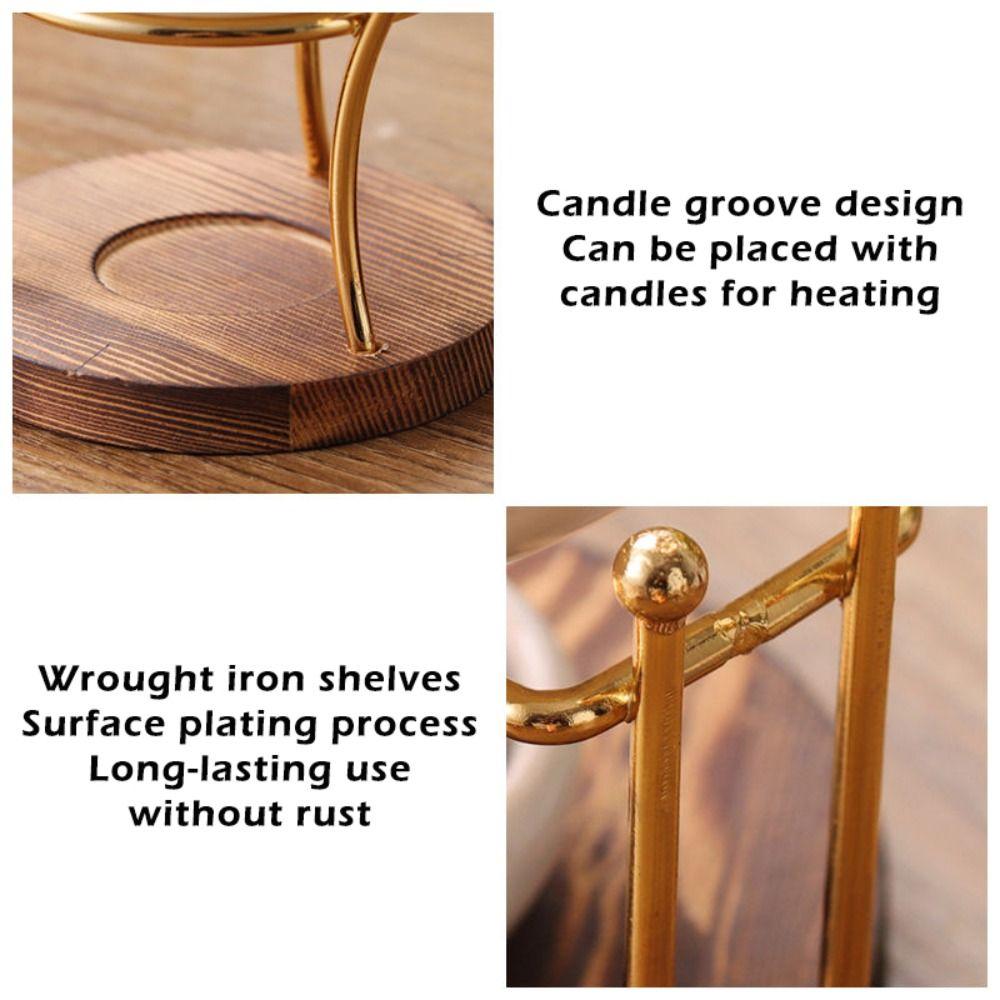 Metal Aromatherapy Stove Ceramics Wax Melt Warmer Home Decoration Oil Burners  Home Use