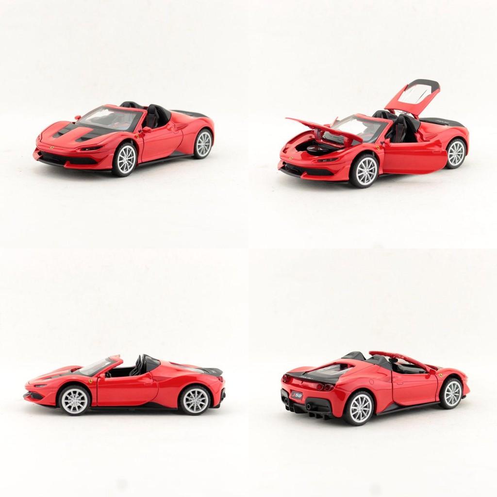 Ferrari J50 Car Model Alloy Toy 1:32 Scale With Inertia Control For Kids And Collectors