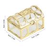 12pcs Hollow Candy Box Chocolates Container Ornamnet Gift Jar Decoration For Wedding PartyGold 7cm