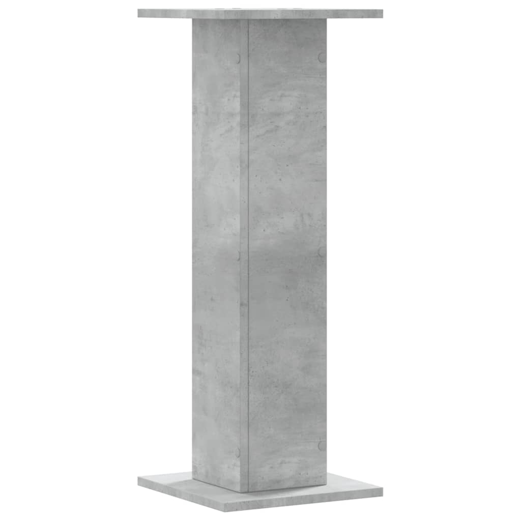 Speaker Stands (2 Pcs) Concrete Grey 30 X 30 X 80 Cm Engineered Wood