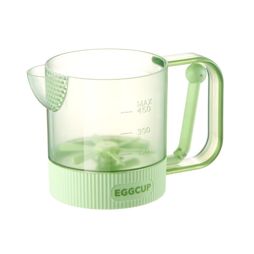 Clear Scale Egg Mixing Cup Semi-Automatic Kitchen Stirring Bottle Egg Beating Cup  Baking Tool