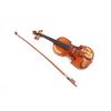Flower Carved Wood Violin Set with Bow Strings Rosin Wipe Bridge Case 4 4 AV‑608