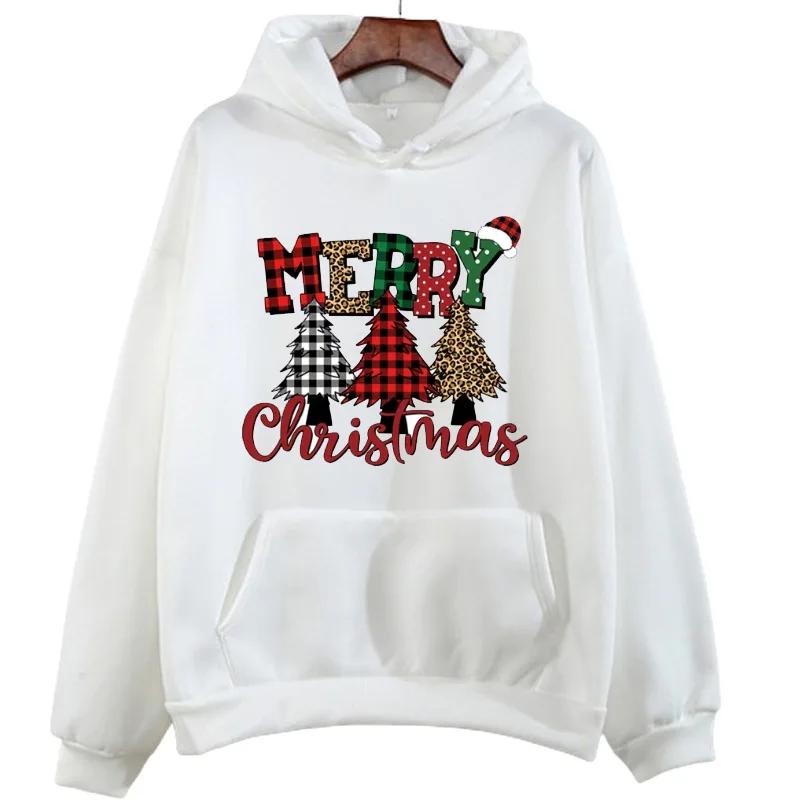Pattern Hoodie Christmas Printed Fashion Sweatshirt Hip Hop Casual Unisex Autumn Winter Fleece Streetwear Tops Male Sudaderas