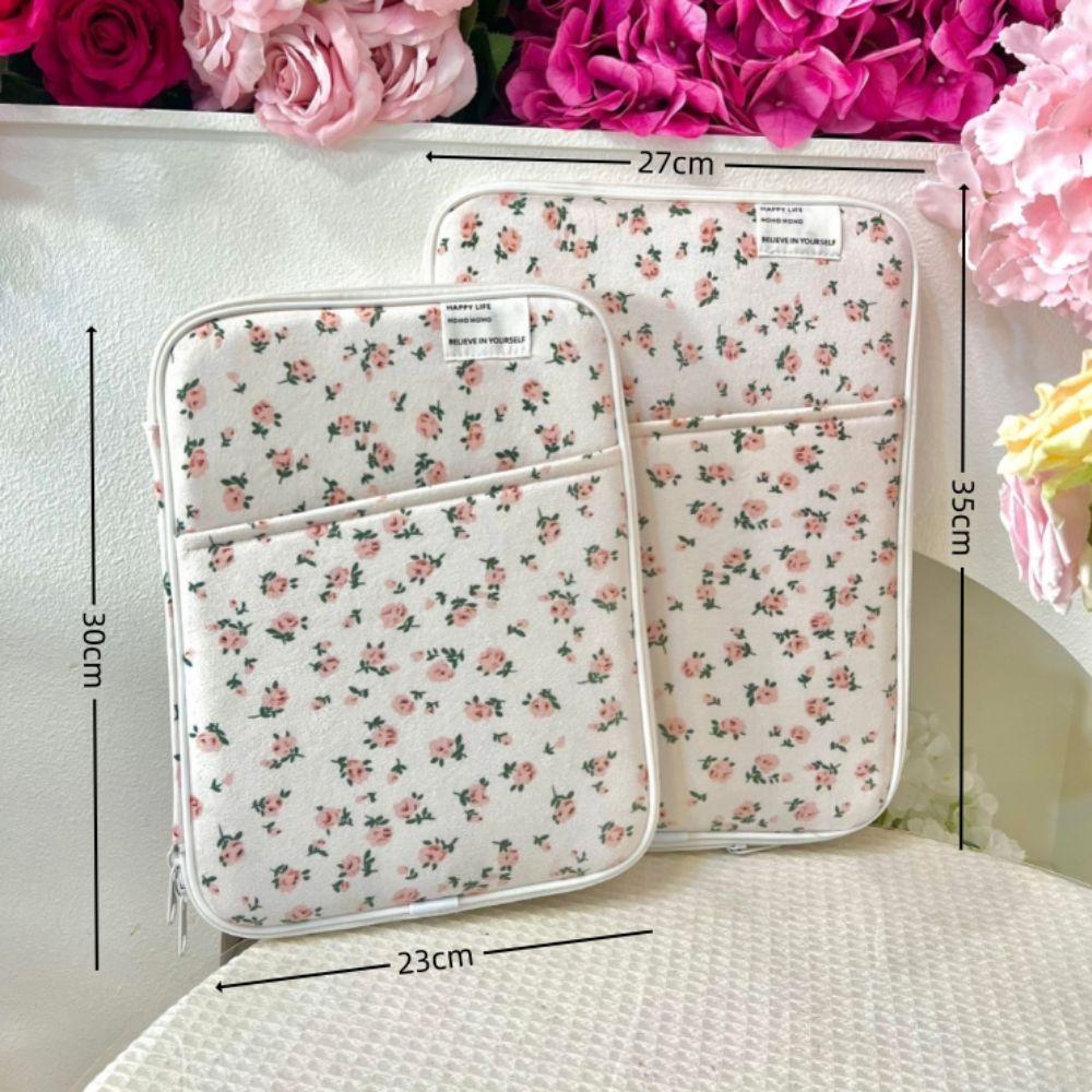 11/13 inch Laptop Sleeve Case Broken Flowers Shockproof Notebook Cover Ultra Thin Large Capacity Tablet Protective Pouch