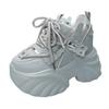 Fashion Women Platform sneaker Casual Shoes Hot Sale 2025 New Lace-up Chunky Sneakers Wedges Hidden Heels Leisure Shoes for Woman