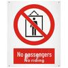 Bilingual Outdoor Aluminum Safety Warning Signs