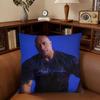 Actor Dwayne Johnson Pillow Case Fashion Square Pillowcase Bedroom Sofa Room Ins Decoration Leisure