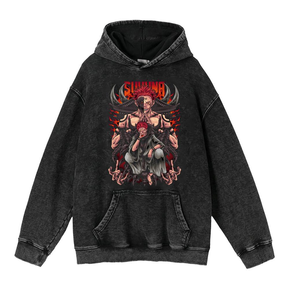 Autumn And Winter Washed Retro Hoodie Riman Retro Sweater