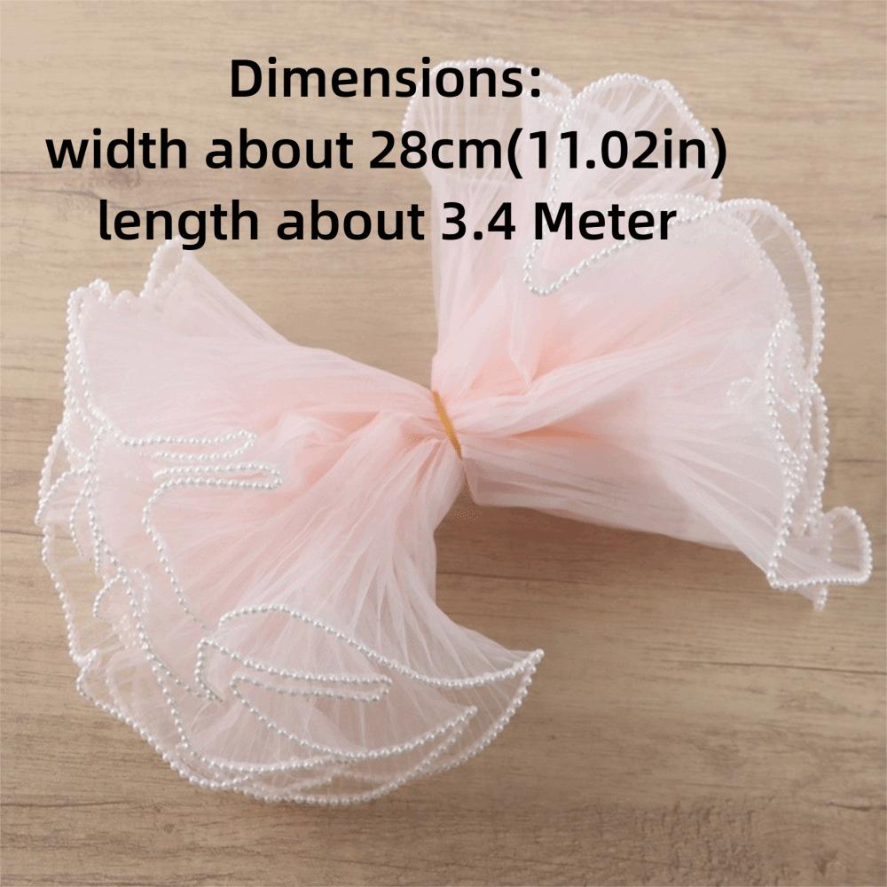 Pearl Lace Net Flower Wrap Paper Lace Mesh Bouquet Packaging Holiday Party Decoration