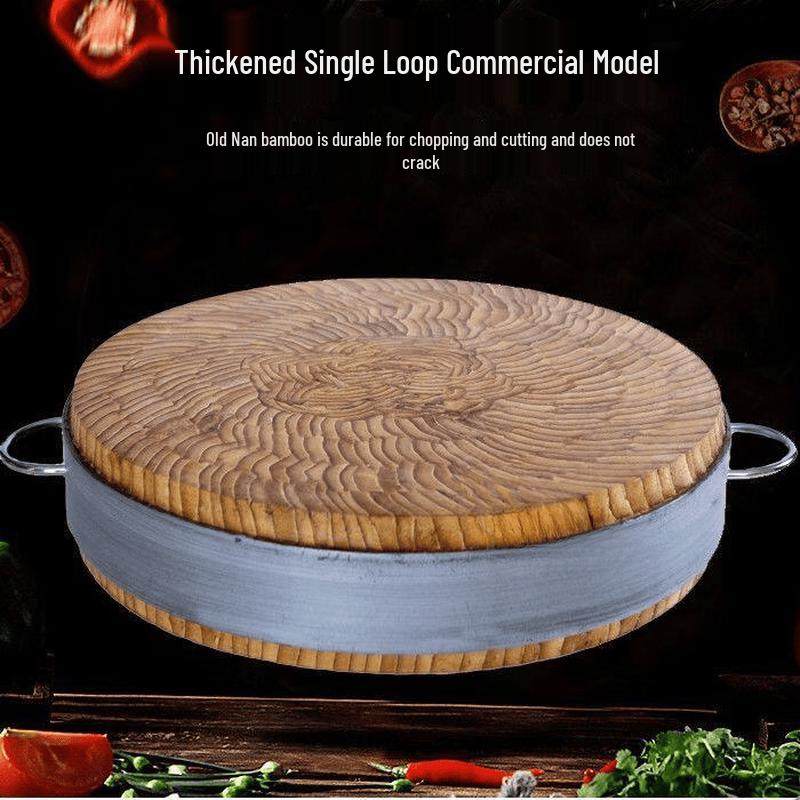 Yingtang Premium Thick Bamboo Round Chopping Board
