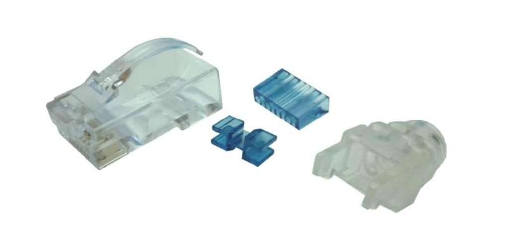 Nippon Wire Modular Plug with Boot Set of 50 Cat.6 (24AWG) NSP624B(50)