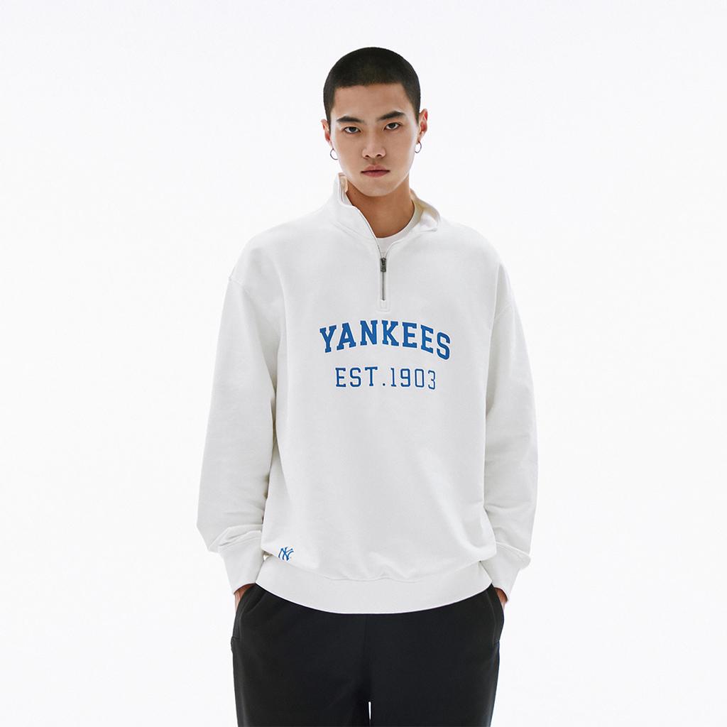 New MLB Varsity New York Yankees Sweatshirts Unisex White 3AMTV0341-50CRS