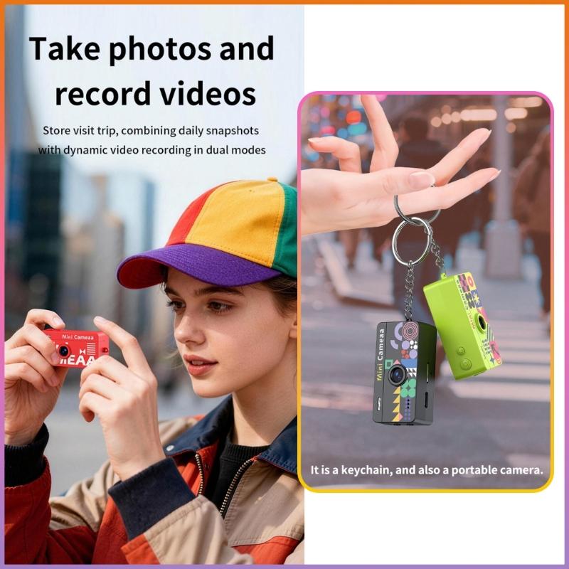 Mini Keychain Thumb Camera Compactly Design For Travel And Outdoor Photography Quality ABS Housing Digital Cameras