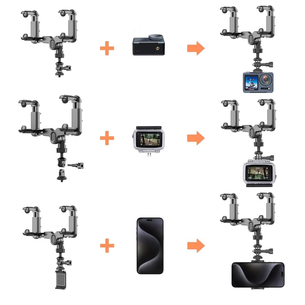 Panorama-Auto-Rückspiegelkamera & Handyhalterung