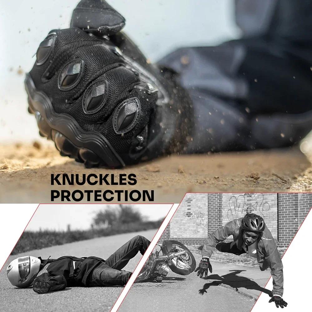 KEMIMOTO Summer Motorcycle Gloves CE Riding Gloves Knuckle Touchscreen Motorbike Tactical Gloves For Dirt Bike Motocross ATV UTV