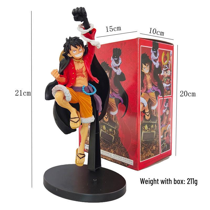 One Piece Onigashima Luffy, Zoro, Ace, & Sanji Anime Figurine Set