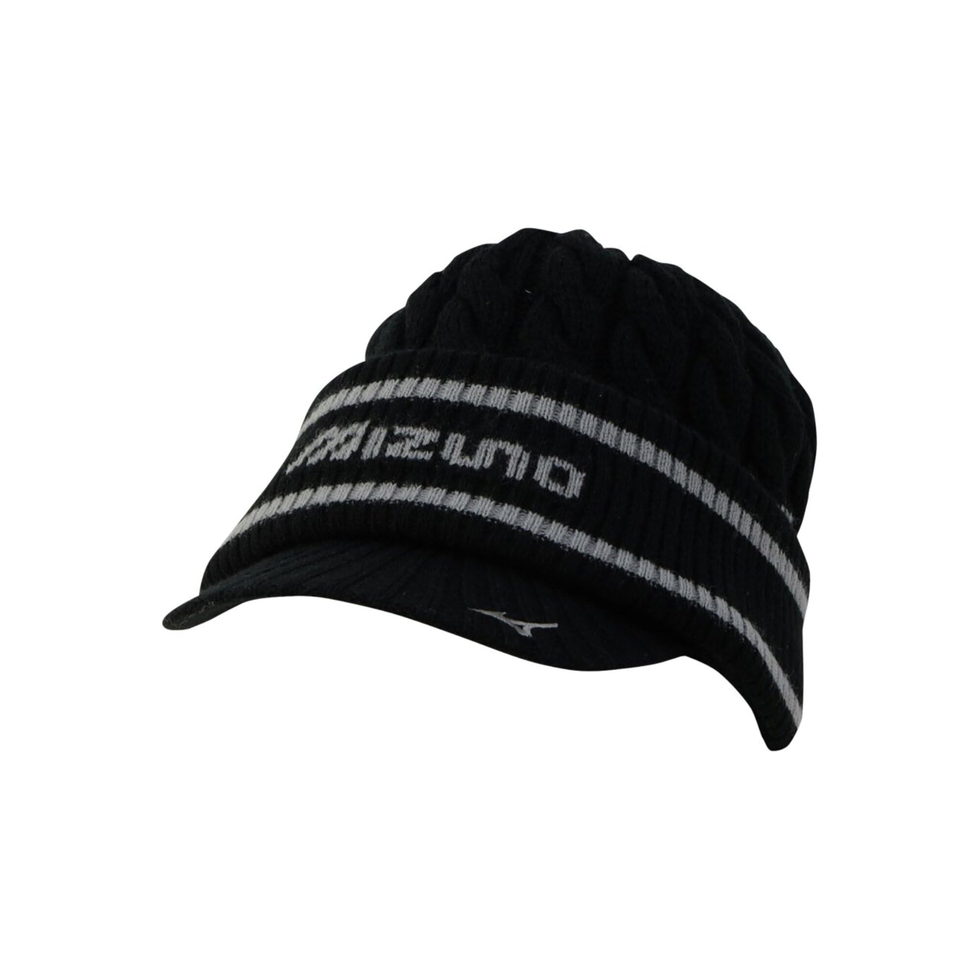 Mizuno Breath Thermo Brim Knit Golf Cap (with Neck Warmer), E2MWC505, Men s, Black, Size F