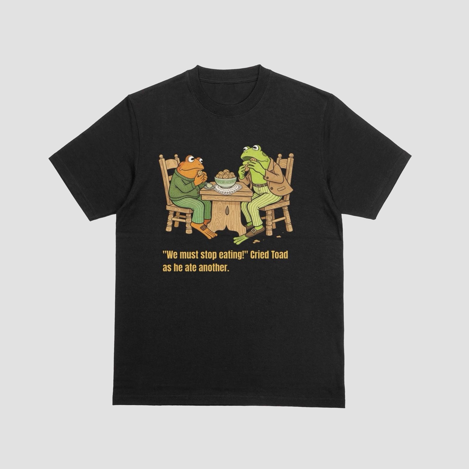 Funny Frog Quote Shirt We Must Stop Eating Toad Humor Vintage Animal Tee XXXL