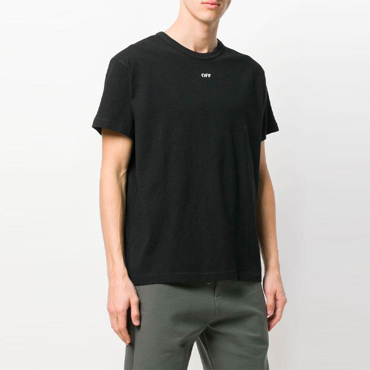 Off-White Tricou Arrows Hands S/S Negru Bărbați Îmbrăcăminte de stradă OMAA002S181850921088