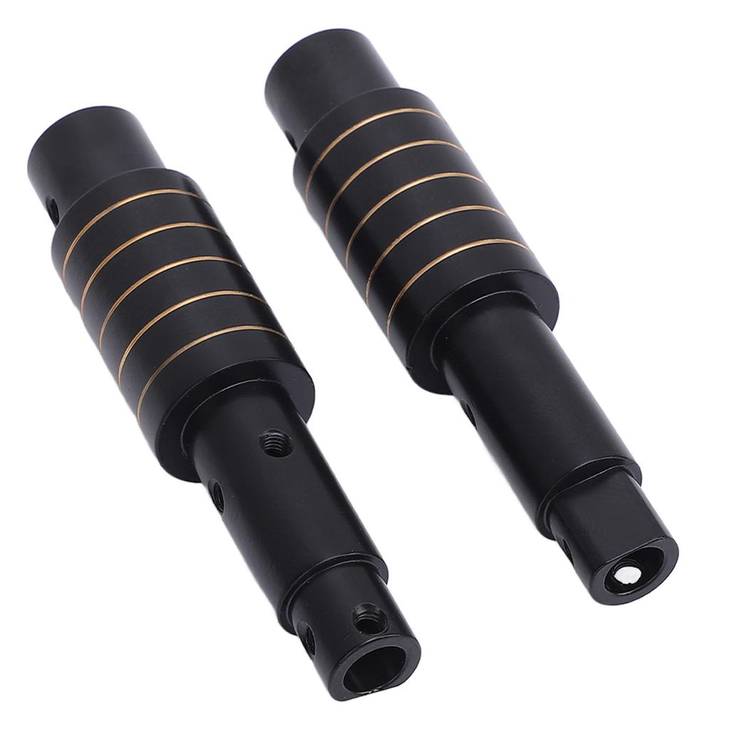 2Pcs RC Rear Axle Tube Brass Remote Control Car Axle Tube Set for Axial SCX10 Pro 1/10