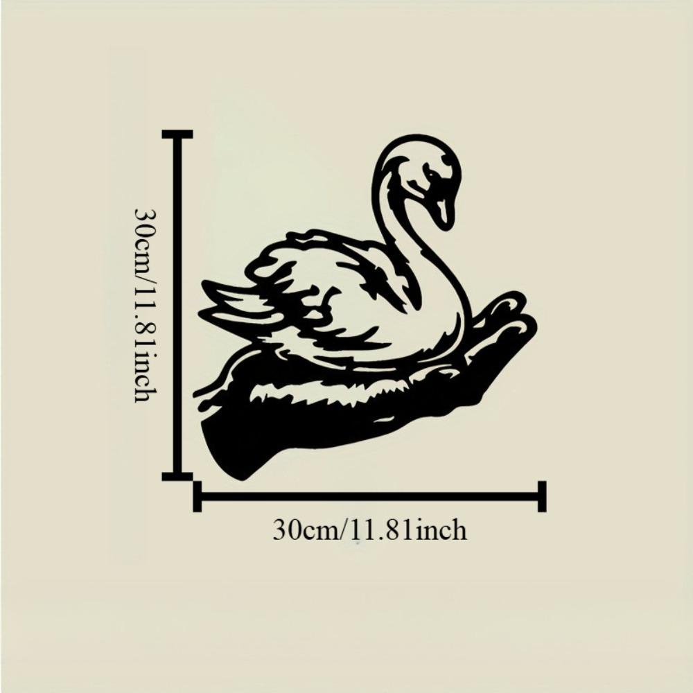 

Metal Swan Wall Art, Black Bird Decor, Modern Living Room Bar Home Decoration, Christmas Easter Gift 12in