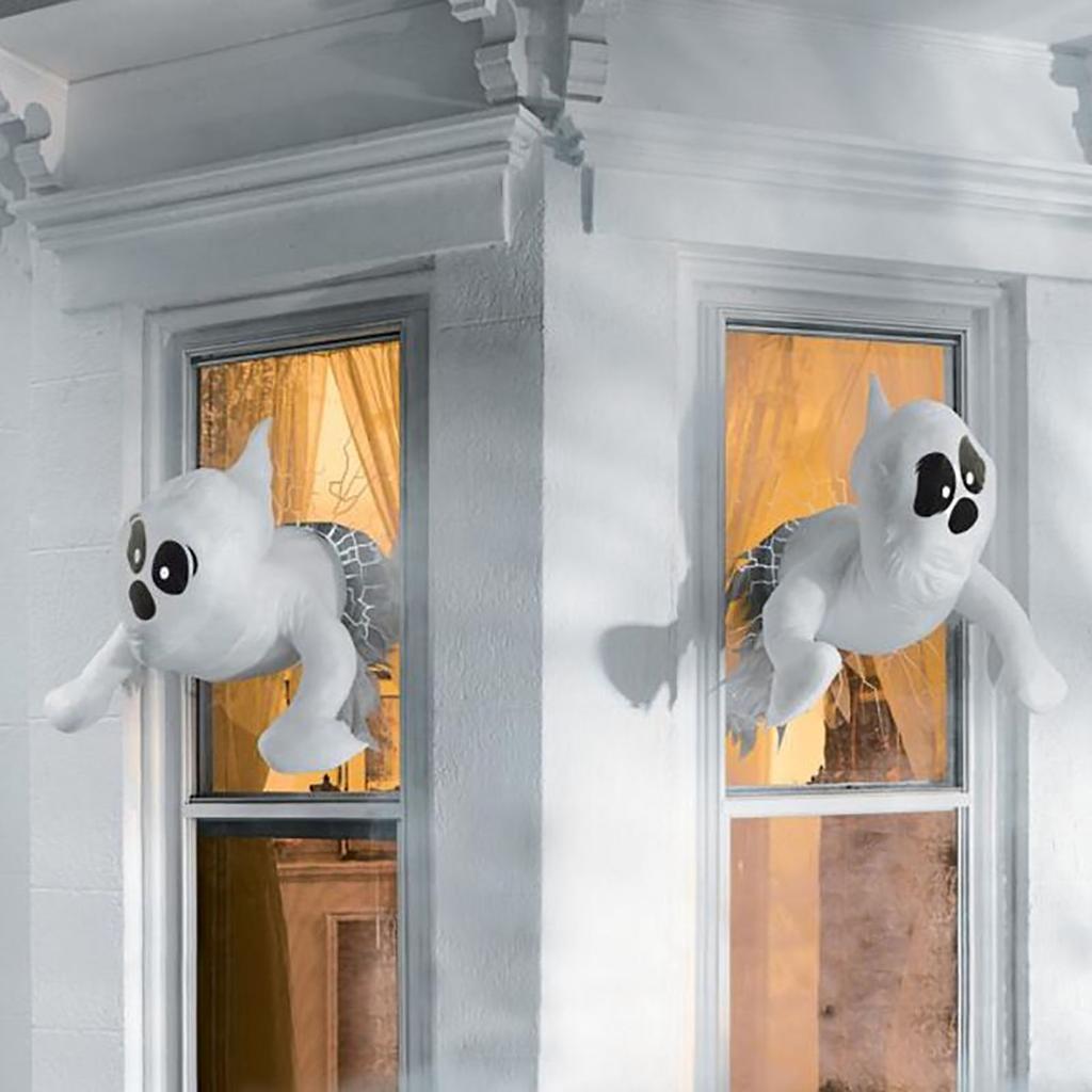 Halloween Ghost Cute Ghost Decor Adorable Window Crasher Ghosts Horror Scary Ghost For Outdoor Indoor Window Decorations