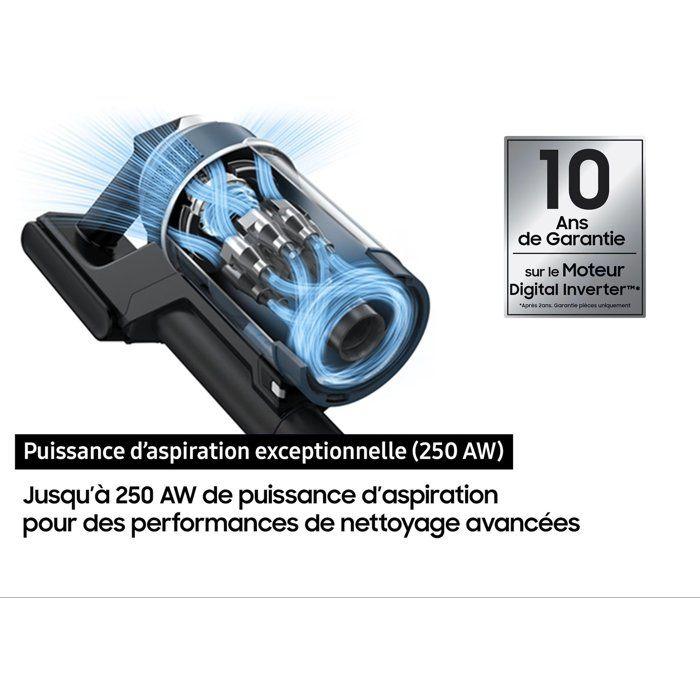 Aspirateur Balai sans fil - SAMSUNG Jet 85S Pet VS70H25XLT - 250 AW - Mini-brosse Pet Tool+