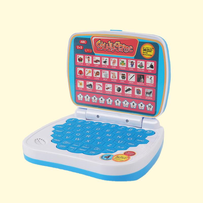 Mini Simulated Laptop Early Education Toy with LED Display and Music