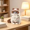 Creative Cat Block Sculpture DIY Mini Brick Model Kit Living Room Shelf Decor Educational Assembly Gift for Cat Fans
