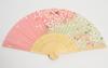 [Hasegawa] Women's Silk Fan with Fan Case, Boxed (Cherry Blossom Pink)